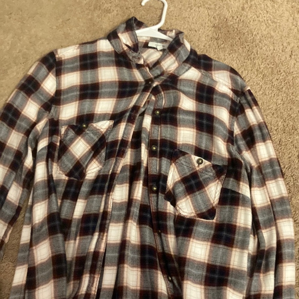 Maroon flannel from Maurices size medium